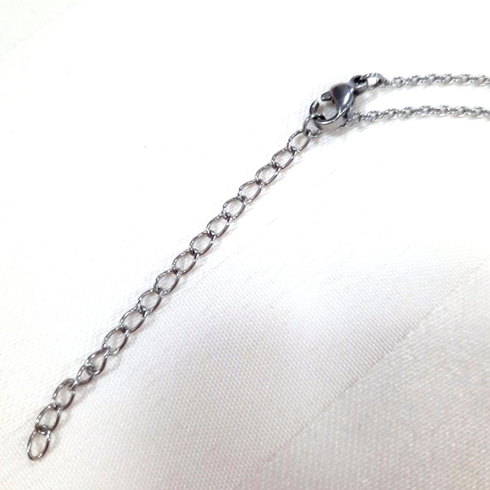 Silver Rhinestone Infinity Symbol Necklace - Picture 4 of 5